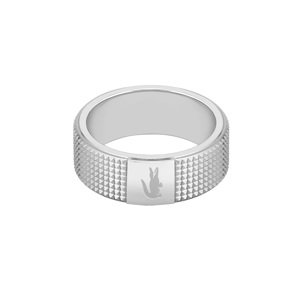 Lacoste Originální pánský ocelový prsten Stencil 2040195 62 mm