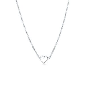 Vuch Romantický ocelový náhrdelník Srdíčko Vrisan Silver