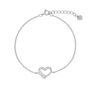 AGAIN Jewelry Něžný stříbrný náramek Infinity Love AJNR0017