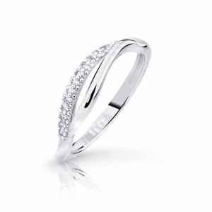Cutie Diamonds Luxusní prsten z bílého zlata s brilianty Z8054-10-X-2-D 49 mm