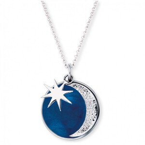 Engelsrufer Stříbrný náhrdelník Měsíc a hvězda ERN-MOON-PB