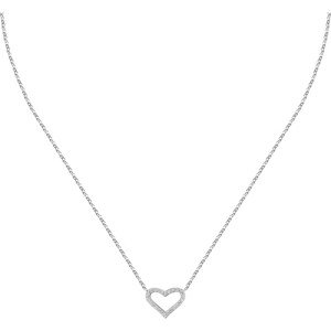 La Petite Story Romantický stříbrný náhrdelník se srdíčkem Silver LPS10AWV13