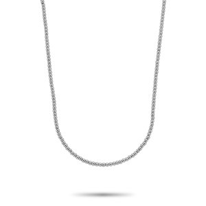Rebel&Rose Dámský korálkový náhrdelník Silver Shine RR-NL045-S-40