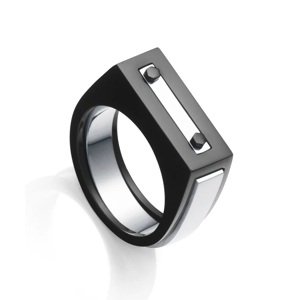 Viceroy Pánský ocelový prsten 2v1 Beat 14114A02 62 mm