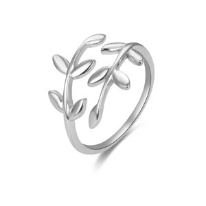 Beneto Otevřený stříbrný prsten s originálním designem AGG468