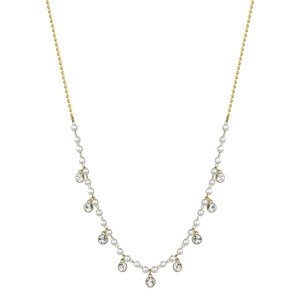 Brosway Okouzlující pozlacený náhrdelník s perlami Chant BAH84