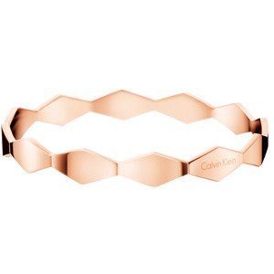 Calvin Klein Pevný růžově zlatý náramek Snake KJ5DPD1001 6 cm - XS