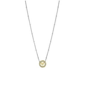 Lotus Style Ocelový bicolor náhrdelník se zirkony Urban Woman LS2125-1/2