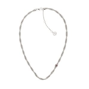 Tommy Hilfiger Dvojitý kroucený náhrdelník z oceli Braided Metal 2780684