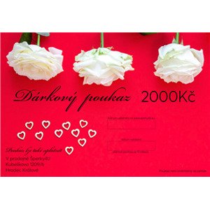 Šperky4U Tištěný dárkový poukaz - Valentýn - DP05-2000