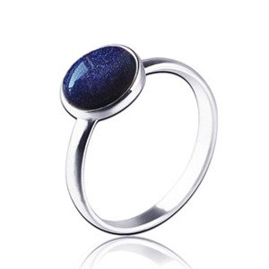 NUBIS® Stříbrný prsten s Lazuritem, vel. 51 - velikost 51 - NBP81-51
