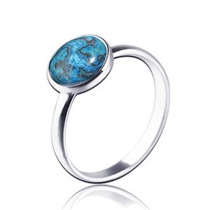 NUBIS® Stříbrný prsten Orchid stone vel. 51 - velikost 51 - NBP89-51